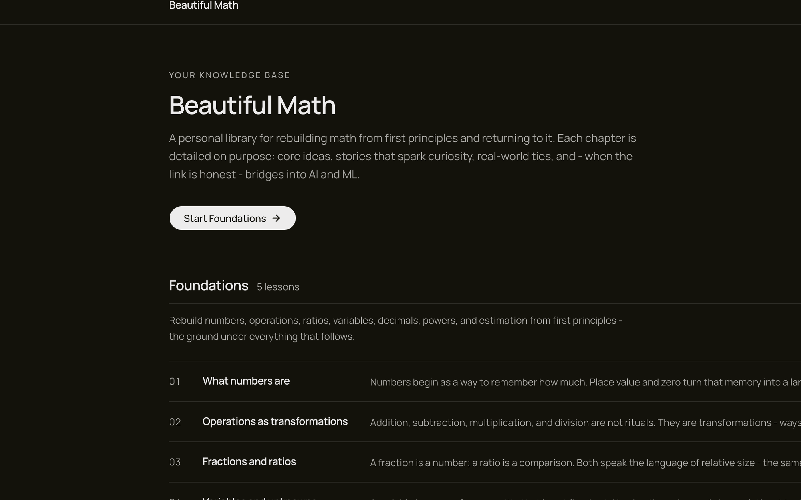 Beautiful Math Preview